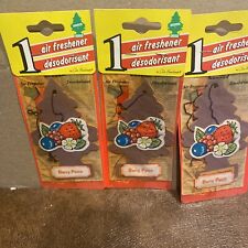 3 Little Tree Air Freshener Berry Patch Discontinued Scent Rare 1994