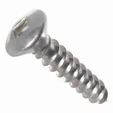 8 Oval Head Sheet Metal Screws Stainless Steel Square Drive All Sizes