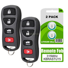 2 For 2002 2003 2004 2005 2006 Nissan Altima Remote Car Keyless Entry Key Fob