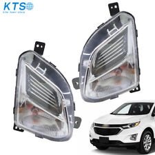 Pair Clear Lens Front Bumper Halogen Fog Light For 2018-2020 Chevy Equinox
