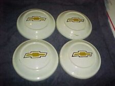 Vtg 72-80 Set 4 Chevy Luv White Truck Dog Dish Bowl Hubcaps Nice Users