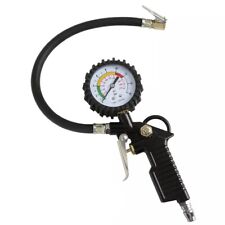 Tire Inflator With Pressure Gauge 220 Psi Air Chuck And Durable Rubber