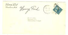 Scarce 1930 Henry Ford Signed Envelope Autograph