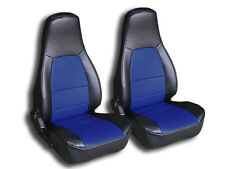 Iggee Custom Fit 2 Front Seat Covers For Mazda Miata 1990-1997 Blackblue