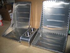 Wwii Style Aircraft Bomber Seats Belt Slots Center Console Combo Deal Vintage
