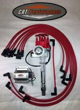Chevy 327 350 Small Hei Distributor Red 60k Coil Usa Wires Under Exhaust