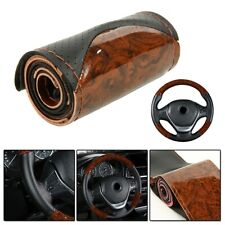 Peach Wood Diy Car Truck Leather Steering Wheel Cover With Needles And Thread