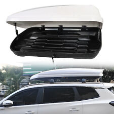 Labwork 14 Cubic Feet Abs Car Roof Top Box Cargo Luggage Carrier White W2 Locks