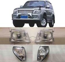 Headlights Head Lamp Fit For Toyota Land Cruiser Prado Lc 90 1996 2002 Set L R
