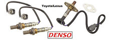 Set Of 3 - Rx300 Highlander Front Rear Oxygen Sensor Genuine Denso Oem Plug