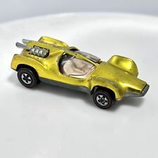 Hot Wheels Redline Mantis 1969 Yellow Capped Wheels White Int. - Made In U.s.a.