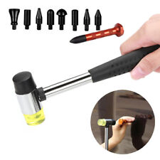 Paintless Dent Repair Kit Metal Tap Down Pen With 9 Heads Tips Dent Removal Tool