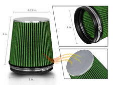 6 Inch Inlet Air Intake Cone Dry Universal Green Large Filter Shorter Version