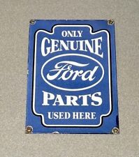Vintage 12 Ford Parts Dealership Porcelain Sign Car Gas Truck Gasoline
