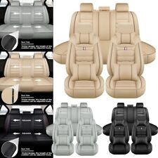 For Jeep Grand Cherokee Wrangler Car Seat Cover Full Set Leather Front Rear Pad