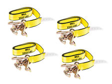 4 Pack 2 X 8 Recovery Winch Strap W Rtj Cluster Hook Towing Truck Wrecker