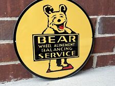 12 Bear Alignment Service Heavy Metal Vintage Style Steel Sign