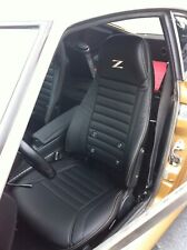 Datsun 240z260z280z Syn Leather Seat Covers Light Golden Stitching And Z Logo