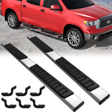 6 Running Board Bar Step Side For 2007-2021 Toyota Tundra Crew Max Left Right
