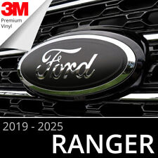 2019-2025 Ford Ranger Logo Emblem Insert Overlay Decals Matte Black Set Of 2