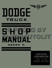 1938 Dodge Pickup And Truck Shop Manual 38 Repair Service Base Book For 1939