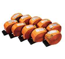 10 Pack 4 X 30 Winch Strap With Flat Hook - High Abrasion Orange