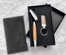 Mercedes Benz Wood Pen And Key Ring Set