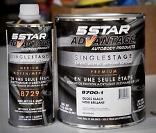5 Star Advantage Gloss Black Single Stage Acrylic Urethane Automotive Paint Kit