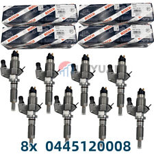 8x Bosch 0445120008 Fuel Injectors Fits For 2001 2002 2003 2004 6.6l Duramax Lb7