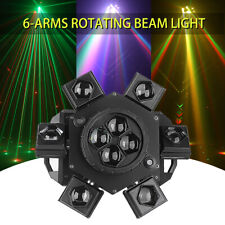 6 Arm Bee Eye Led Beam Moving Head Laser Light Dj Lights Dmx Stage Effects Rgbw