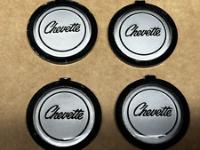 4 -nos Vintage Chevy Chevette Steering Wheel Cap Button Emblems