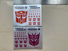Transform G1 Autobots Decepticons Stickers Symbol Logo Sign Free Shipping
