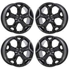 18 Ford Focus Gloss Black Wheels Rims Factory Oem 3905 2013-2018 Set