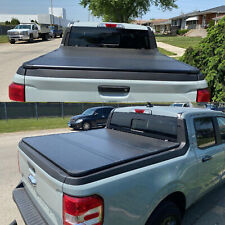 4.6ft For 2022-2023 Ford Maverick Hard Tri-fold Tonneau Cover Truck Bed Wlights