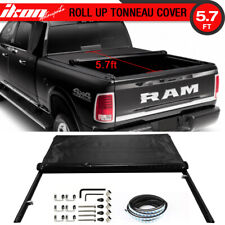 Fits 09-17 Dodge Ram 1500 10-17 2500 3500 5.7ft Roll Up Soft Tonneau Cover Viny