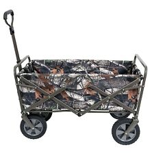 Mac Sports Collapsible Folding Garden Utility Wagon Cart Camouflage Used