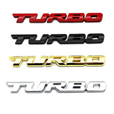 3d Turbo Logo Car Styling Sticker Metal Emblem Badge Decal Decor Car Accessories