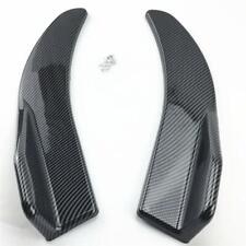 Carbon Fiber Style Car Rear Bumper Side Winglet Body Diffuser Spoiler Lip Angle