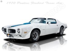 1970 Pontiac Firebird Trans-am In White New Metal Sign Fully Restored
