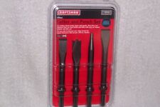 Craftsman 4 Pc. Air Impact Hammer Forged Steel Cutter Punch Set 18687 Usa New