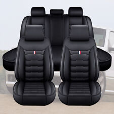For Toyota Camry Car Seat Cover Full Set Leather 5-seats Front Rear Protectors