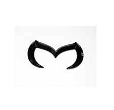 For Mazda Car Rear Sticker Trunk Emblem Boot Badge Batman Style Bat Gloss Black