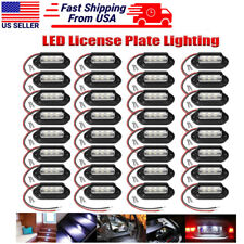 Led License Plate Light Tag Lamps Assembly Replacement For Truck Trailer Rv Usa