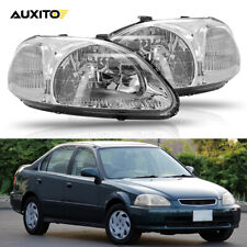 2x Clear Headlightswhite Bumper Lamp For 1996 1997 1998 Honda Civic 33151s01305
