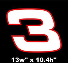 Dale Earnhardt Sr. 3 Decal 13 Vinyl Decal Sticker Car Racing Nascar Daytona