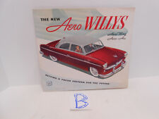 Vintage 1952 Willys Aero Wing Aero Ace Sedan Sales Brochure Folder Original 52