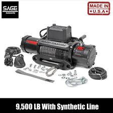 9500 Lb Synthetic Line Winch With Warranty