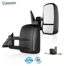 Pair Manual Adjust Tow Mirrors For 1988-1998 Chevy Gmc C K 150025003500