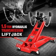 Low Profile 1.5 Ton Hydraulic Transmission Jack Car Lift Hoist W Swivel Wheels
