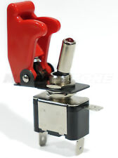 Heavy Duty 20a Toggle Switch Spst On-off Red Led Switch Guard Cover Usa Seller